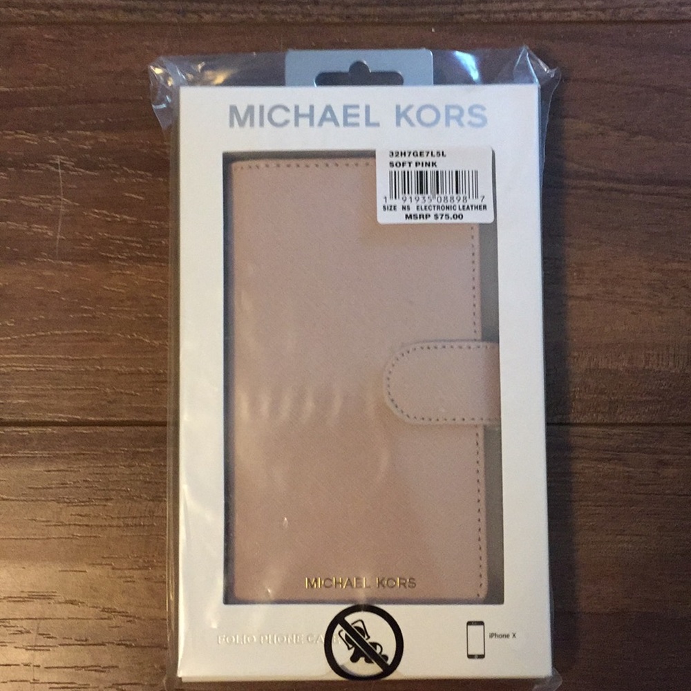 NWT iPhone X Michael Kors Folio Phone Case - Picture 3 of 8